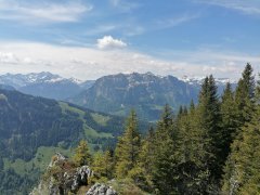 Ausblick vom Hälekopf Richtung Kanisfluh